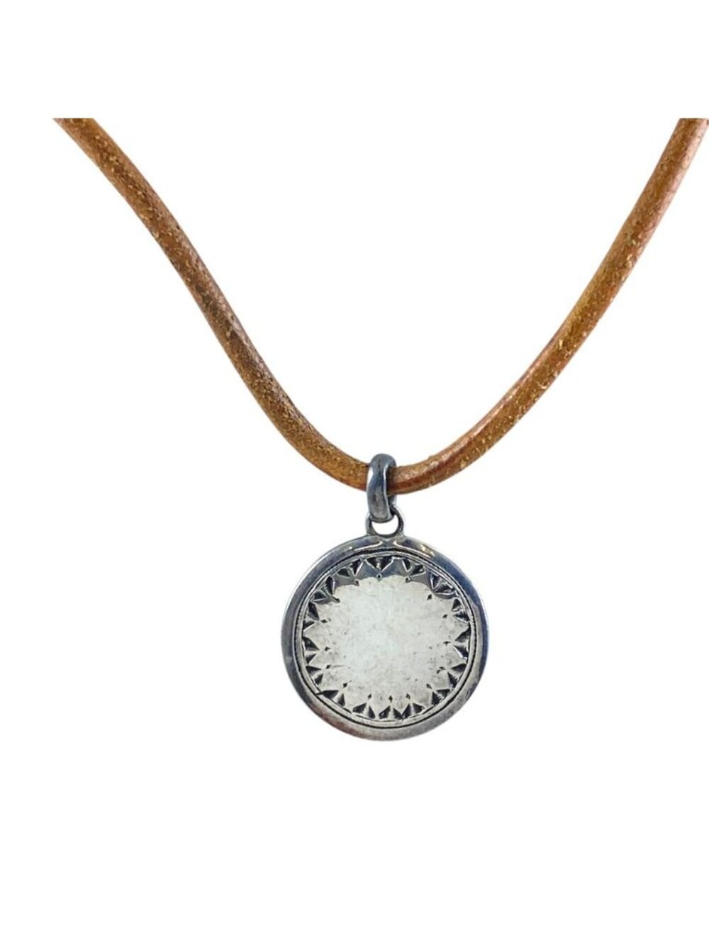 Hermes Touareg Necklace Choker Pendant Silver